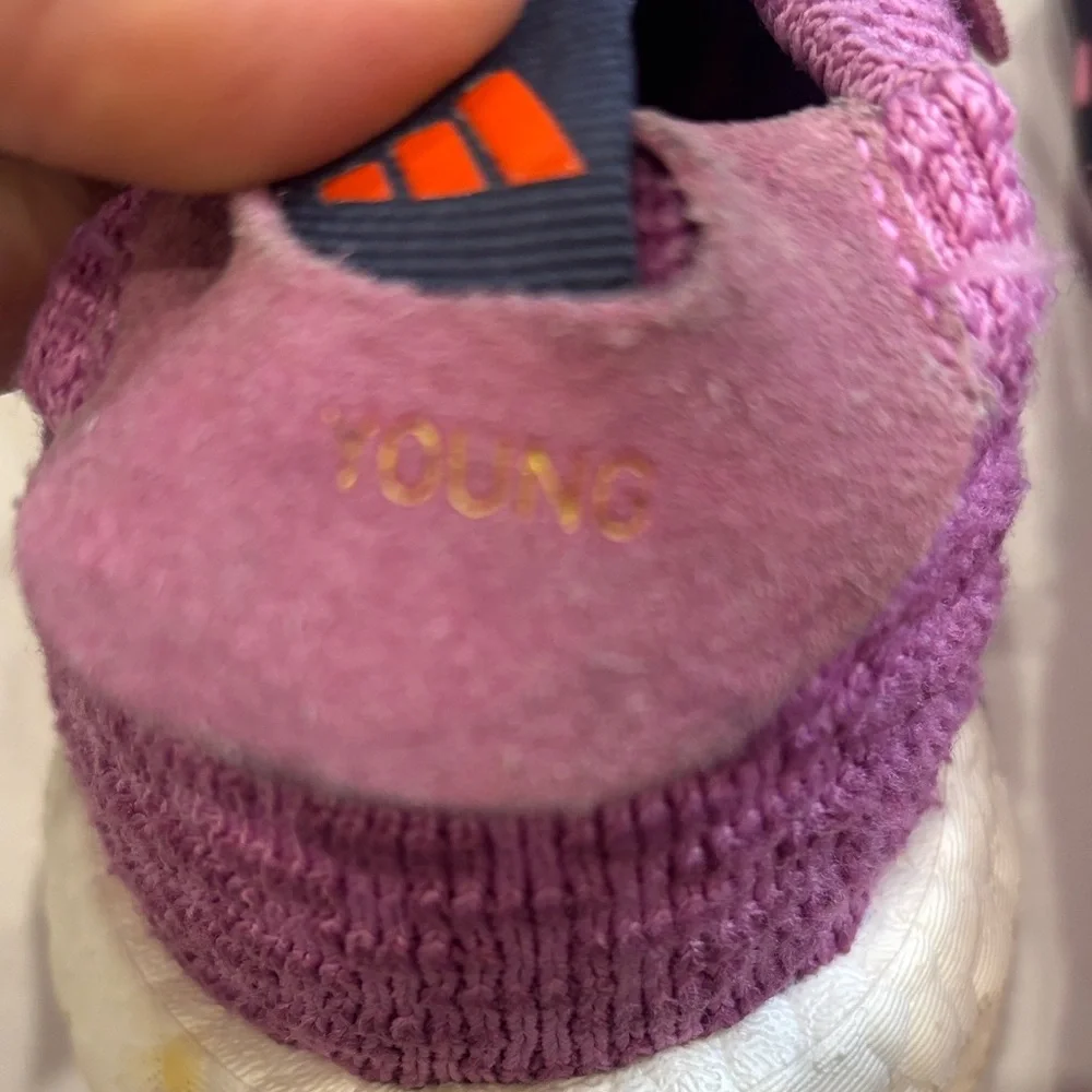 Vibrant Lilac and Black Sneakers with Orange Accents Trae 2 Basketball Sneakers